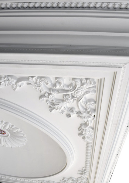 Center Hole Elegant Square Dome Ceiling Medallions Engineered Easy